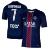 Maglia ufficiale Paris Saint Germain Kvaratskhelia 7 Casa 2025-26 per Uomo